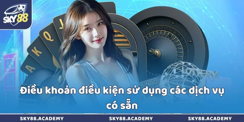 Điều khoản điều kiện sử dụng các dịch vụ có sẵn